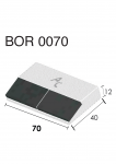 Meißelspitzen BOR 0070 (40x70x12 mm) Agricarb