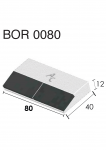 Meißelspitzen BOR 0080 (40x80x12 mm) Agricarb